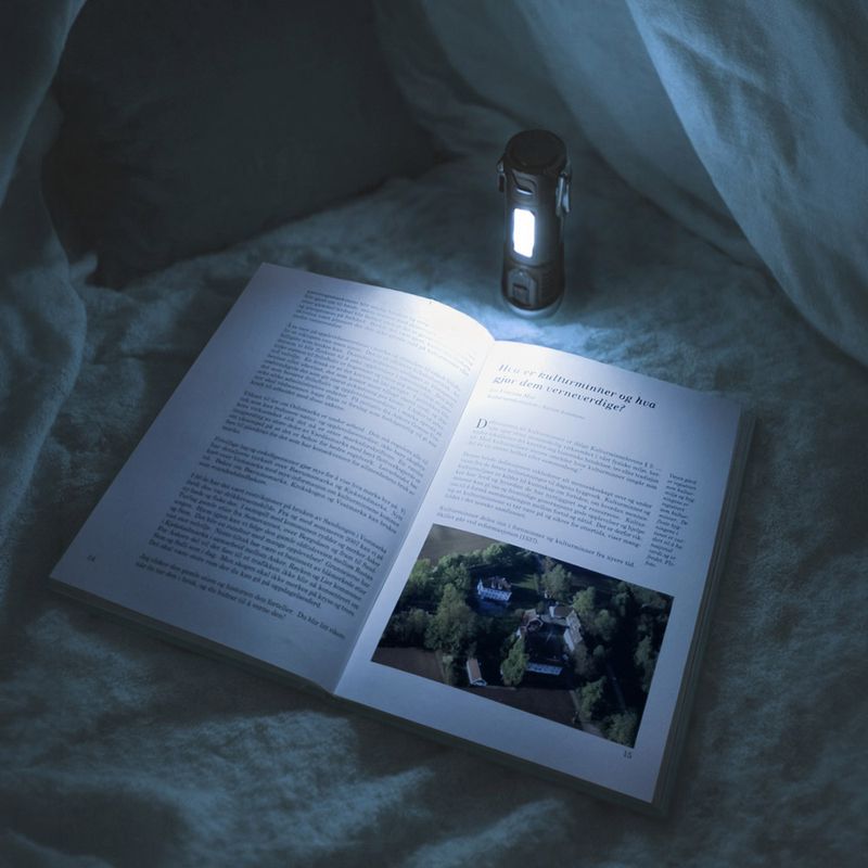 Kompakt lommelykt med lighter